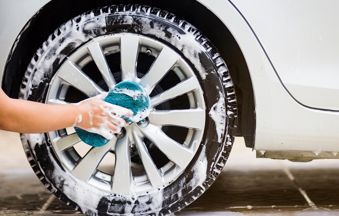 ホイール洗車
